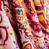 Crepe Poliéster Caxemira Vermelho - Ribes y Casals