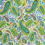 Crepe Poliéster Caxemira Verde Jade - Ribes y Casals