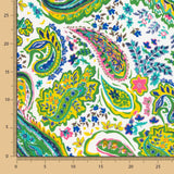 Crepe Poliéster Caxemira Verde Jade - Ribes y Casals