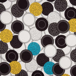 Gabardina Elástica Bolinhas Pontilhadas Amarelo - Ribes y Casals