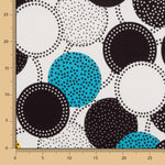 Gabardina Elástica Bolinhas Pontilhadas Amarelo - Ribes y Casals