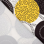 Gabardina Elástica Bolinhas Pontilhadas Amarelo - Ribes y Casals