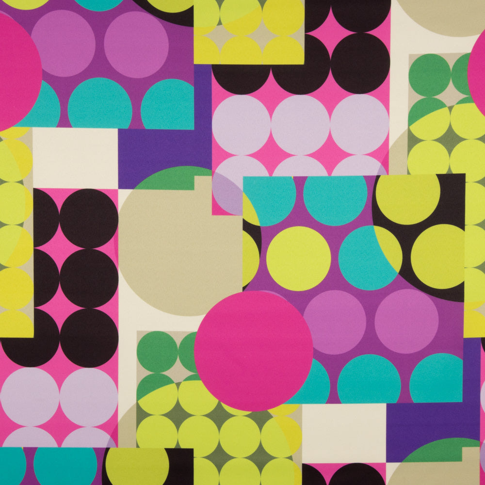 Fama Stretch Bolinhas Geométrica Orquídea - Ribes y Casals