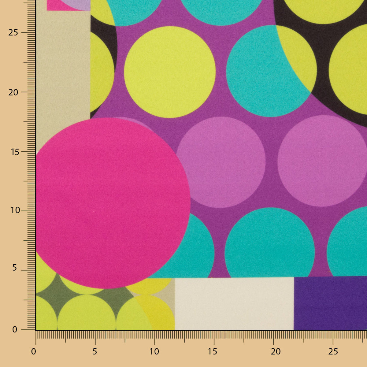 Fama Stretch Bolinhas Geométrica Orquídea - Ribes y Casals