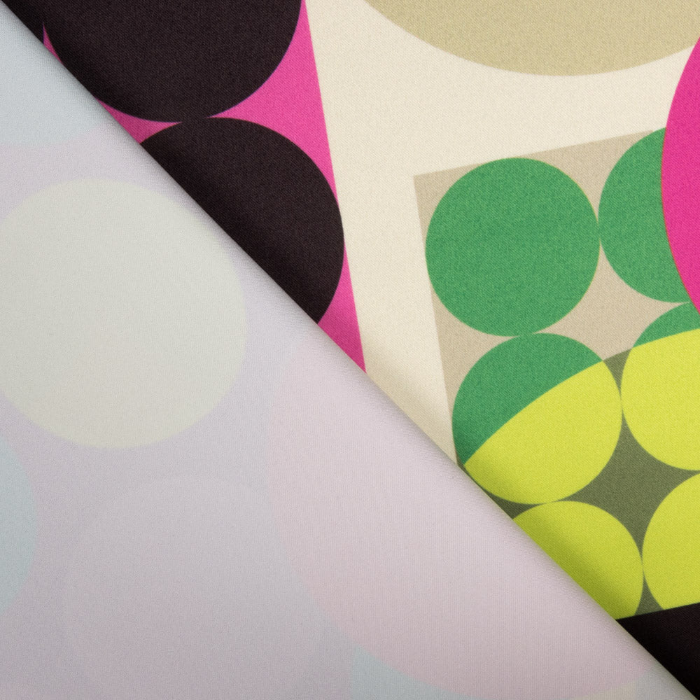 Fama Stretch Bolinhas Geométrica Orquídea - Ribes y Casals