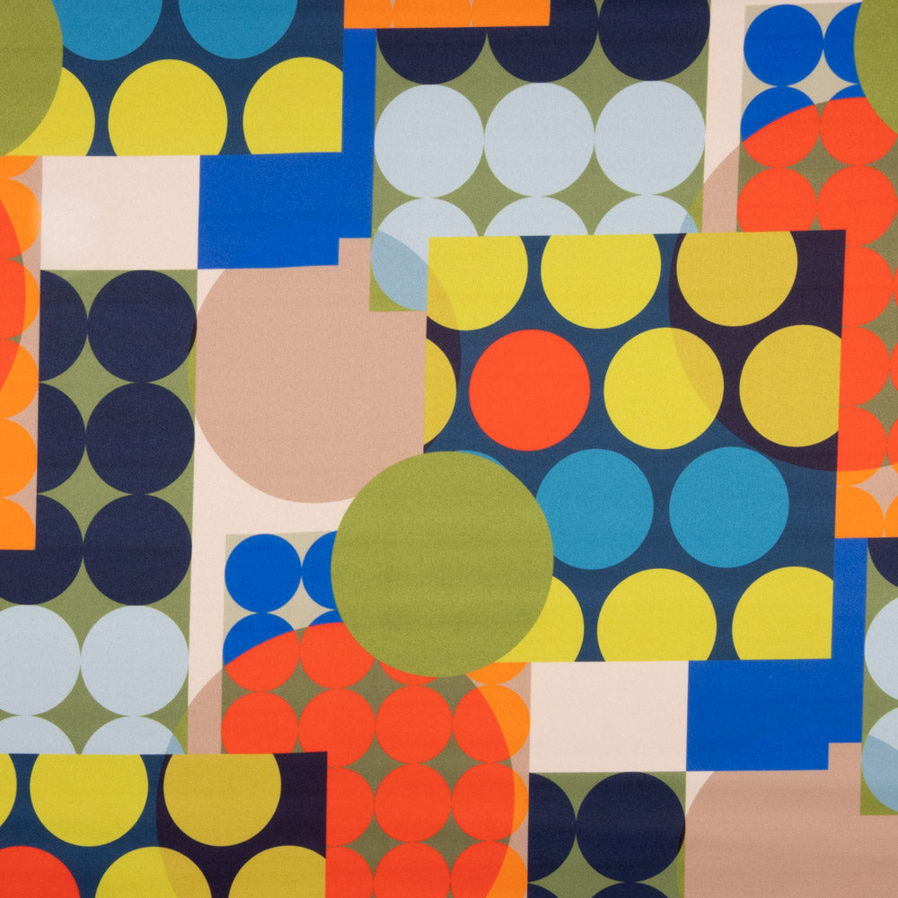 Fama Stretch Bolinhas Geométrica Verde - Ribes y Casals