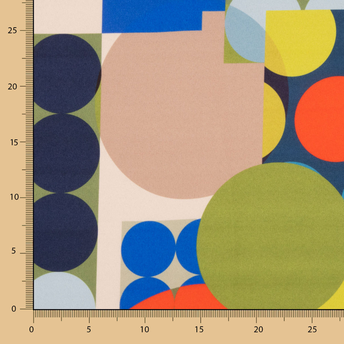 Fama Stretch Bolinhas Geométrica Verde - Ribes y Casals