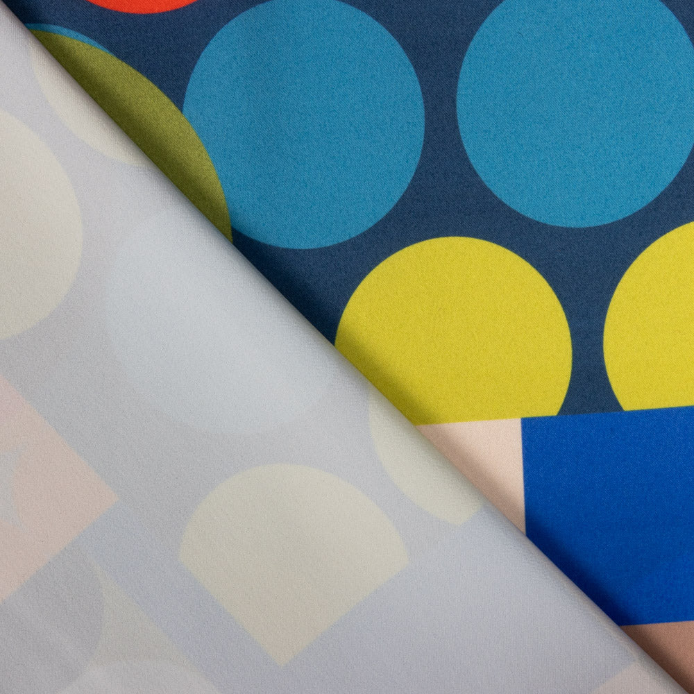 Fama Stretch Bolinhas Geométrica Verde - Ribes y Casals