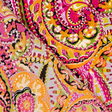 Crepe Poliéster Caxemira Saturado Fúcsia - Ribes y Casals