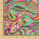 Crepe Poliéster Caxemira Saturado Verde Jade - Ribes y Casals