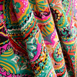 Crepe Poliéster Caxemira Saturado Verde Jade - Ribes y Casals