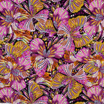 Crepe Poliéster Borboleta Magenta - Ribes y Casals