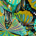 Crepe Poliéster Borboleta Verde Jade - Ribes y Casals