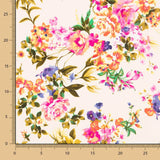 Crepe Floral Ecru - Ribes y Casals