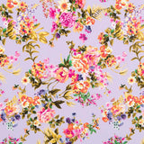 Crepe Floral Mauve - Ribes y Casals