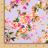 Crepe Floral Mauve - Ribes y Casals