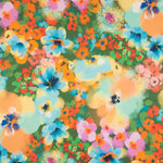 Fama Stretch Flores Aquarela Verde - Ribes y Casals