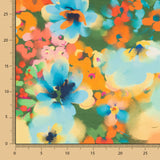 Fama Stretch Flores Aquarela Verde - Ribes y Casals