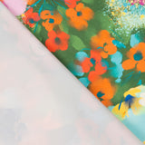 Fama Stretch Flores Aquarela Verde - Ribes y Casals