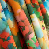 Fama Stretch Flores Aquarela Verde - Ribes y Casals