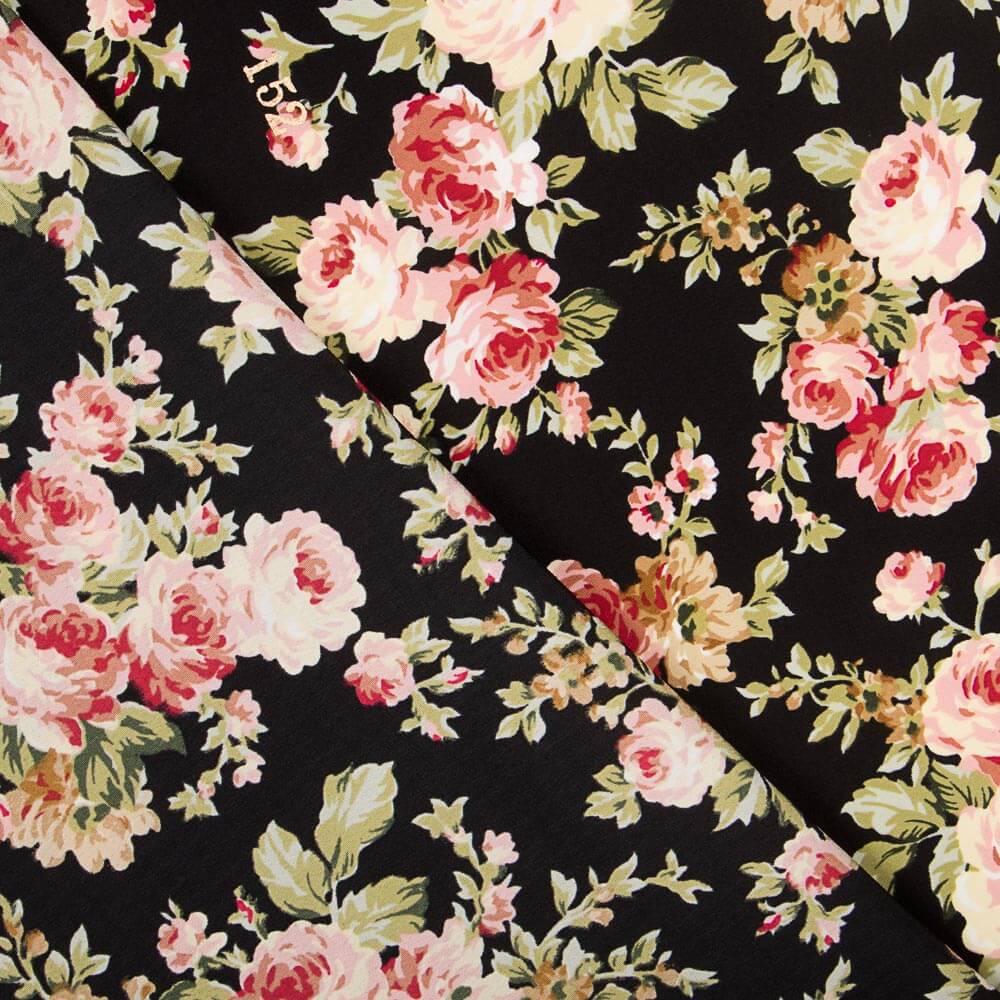 Crepe Cretonne Preto - Ribes y Casals