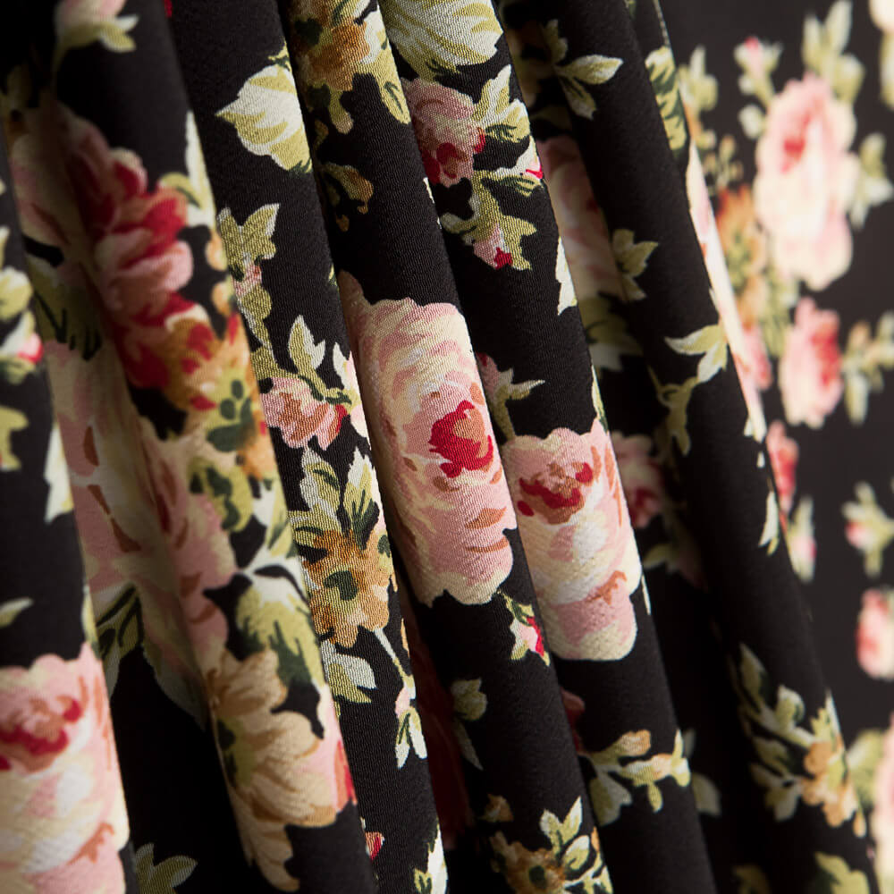 Crepe Cretonne Preto - Ribes y Casals