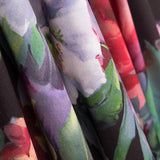 Tecido Fama Stretch Flor Aquarela Preto - Ribes y Casals