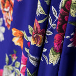 Crepe Xaile Manila Azul - Ribes y Casals