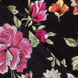 Retal Crepe Mantón Manila Negro 110x150 cm - Ribes y Casals