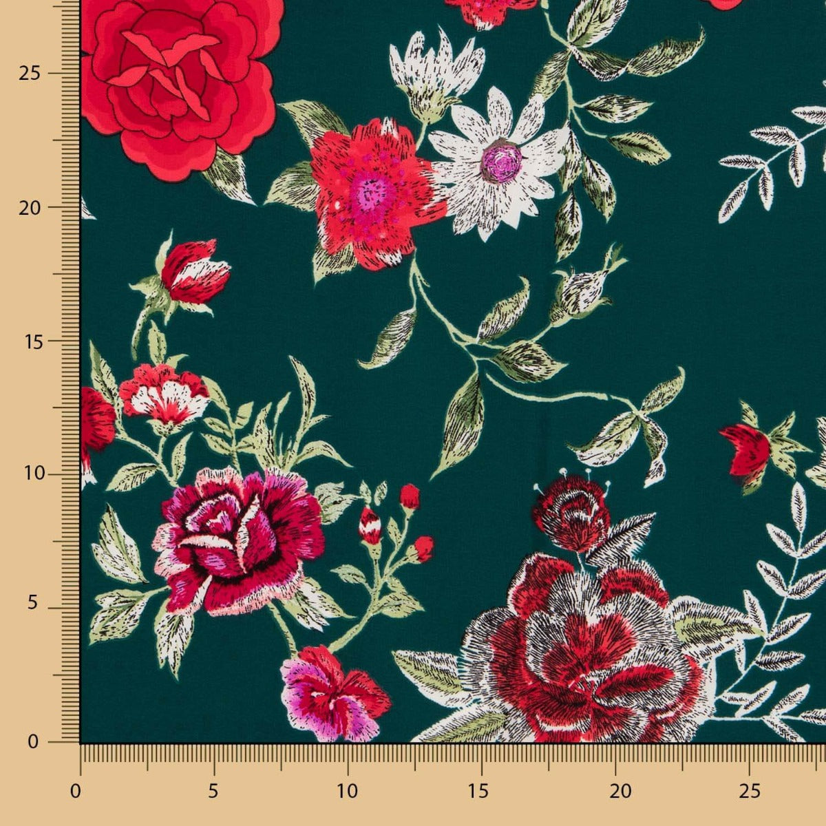 Crepe Xaile Manila Verde Garrafa - Ribes y Casals