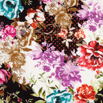 Gabardina Elástica Flor Bolinhas Vermelha - Ribes y Casals