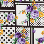 Tecido Bi-Stretch Patch Cretonne Malva - Ribes y Casals