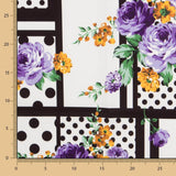 Tecido Bi-Stretch Patch Cretonne Malva - Ribes y Casals