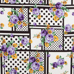 Tecido Bi-Stretch Patch Cretonne Malva - Ribes y Casals