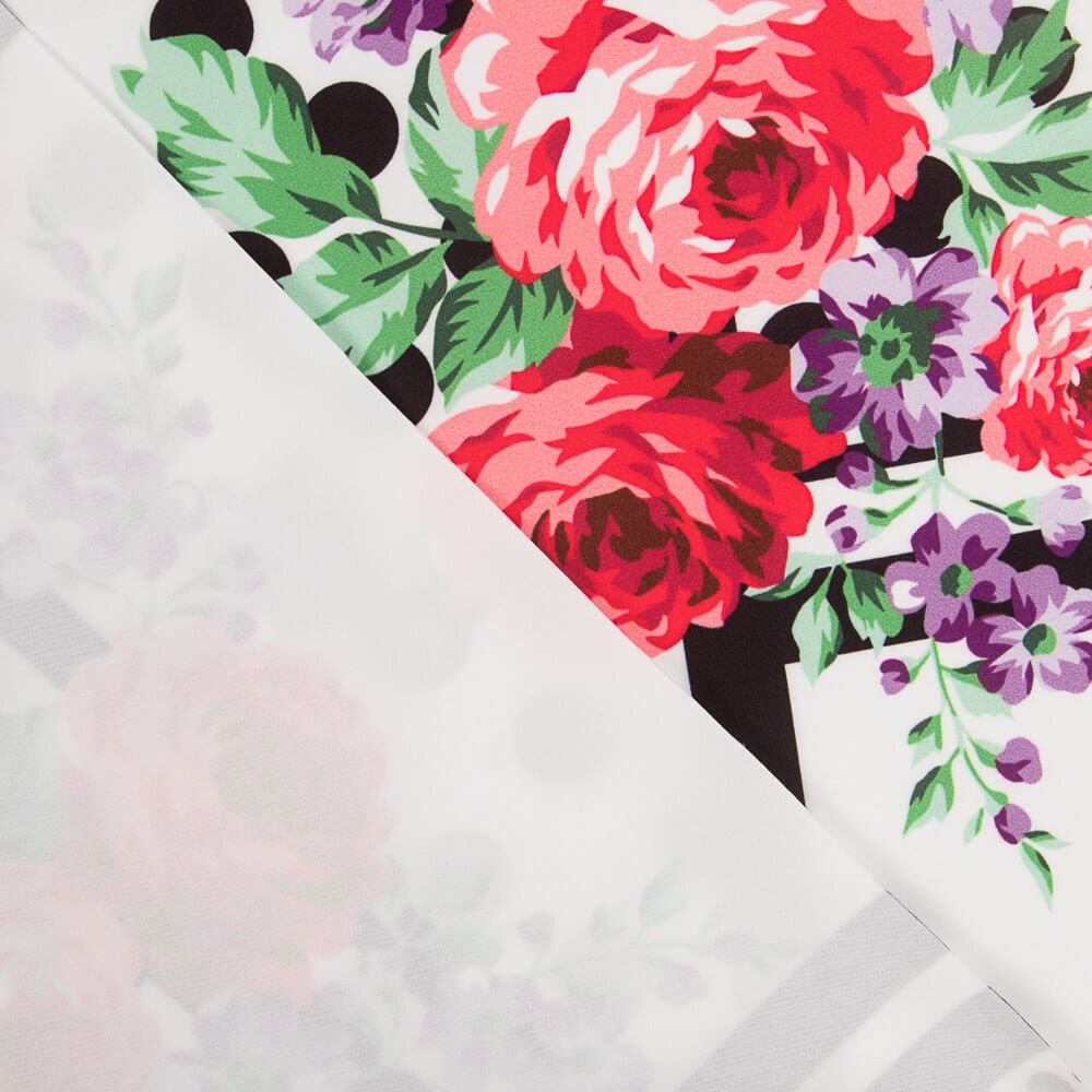 Tecido Bi-Stretch Patch Cretonne Vermelho - Ribes y Casals