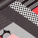 Tecido Bi-Stretch Patch Geo Coral - Ribes y Casals