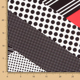 Tecido Bi-Stretch Patch Geo Coral - Ribes y Casals