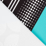 Tecido Bi-Stretch Patch Geo Água-Marinha - Ribes y Casals