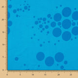 Jacquard Multi Bolinhas Stretch Azul Real - Ribes y Casals