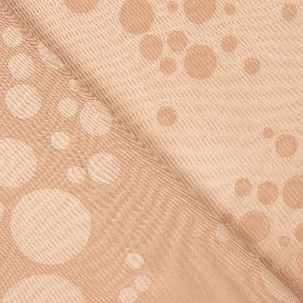 Jacquard Multi Bolinhas Stretch Nude - Ribes y Casals