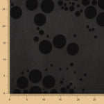 Jacquard Multi Bolinhas Stretch Preto - Ribes y Casals