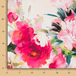 Tecido Fama Stretch Flor Primavera Amarelo - Ribes y Casals