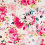 Tecido Fama Stretch Flor Primavera Amarelo - Ribes y Casals