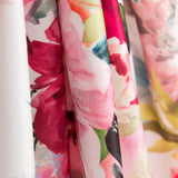 Tecido Fama Stretch Flor Primavera Amarelo - Ribes y Casals