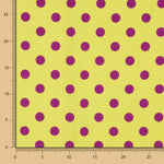 Gabardina Elástica Bolinhas 17mm Lima-Buganvília - Ribes y Casals