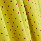 Gabardina Elástica Bolinhas 3mm Lima-Buganvília - Ribes y Casals