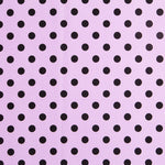 Sarja Elástica Bolinhas Malva Preto - Ribes y Casals