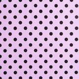 Sarja Elástica Bolinhas Malva Preto - Ribes y Casals