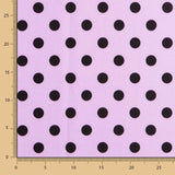 Sarja Elástica Bolinhas Malva Preto - Ribes y Casals