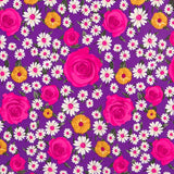 Crepe Rosas Margarida Fúcsia - Ribes y Casals